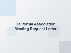 California Hoa Meeting Invitation Sample